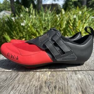Fizik Transiro R4 Powerstrap Cycling Shoe, Black / Red Men’s 11 - EU 44.5